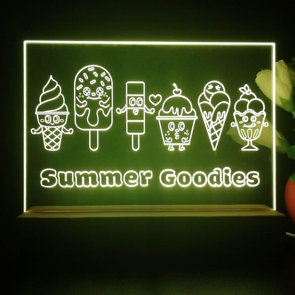 ADVPRO Summer Goodies Ice cream Tabletop LED neon sign st5-j5060 - Yellow