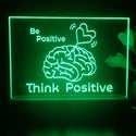 ADVPRO Be positive think positive Tabletop LED neon sign st5-j5061 - Green