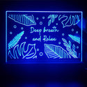 ADVPRO Deep breath and relax Tabletop LED neon sign st5-j5063 - Blue