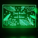 ADVPRO Deep breath and relax Tabletop LED neon sign st5-j5063 - Green