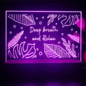 ADVPRO Deep breath and relax Tabletop LED neon sign st5-j5063 - Purple