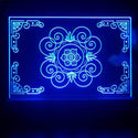 ADVPRO Classic pattern like glass flower Tabletop LED neon sign st5-j5065 - Blue