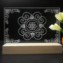 ADVPRO Classic pattern like glass flower Tabletop LED neon sign st5-j5065 - 7 Color