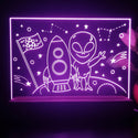 ADVPRO Alien with rocket for boy Tabletop LED neon sign st5-j5066 - Purple