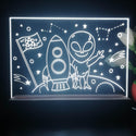 ADVPRO Alien with rocket for boy Tabletop LED neon sign st5-j5066 - White