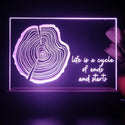 ADVPRO Tree- growth rings Tabletop LED neon sign st5-j5069 - Purple