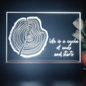 ADVPRO Tree- growth rings Tabletop LED neon sign st5-j5069 - White
