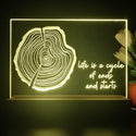 ADVPRO Tree- growth rings Tabletop LED neon sign st5-j5069 - Yellow