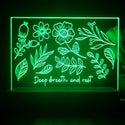 ADVPRO Deep breath and rest Tabletop LED neon sign st5-j5072 - Green