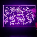ADVPRO Deep breath and rest Tabletop LED neon sign st5-j5072 - Purple