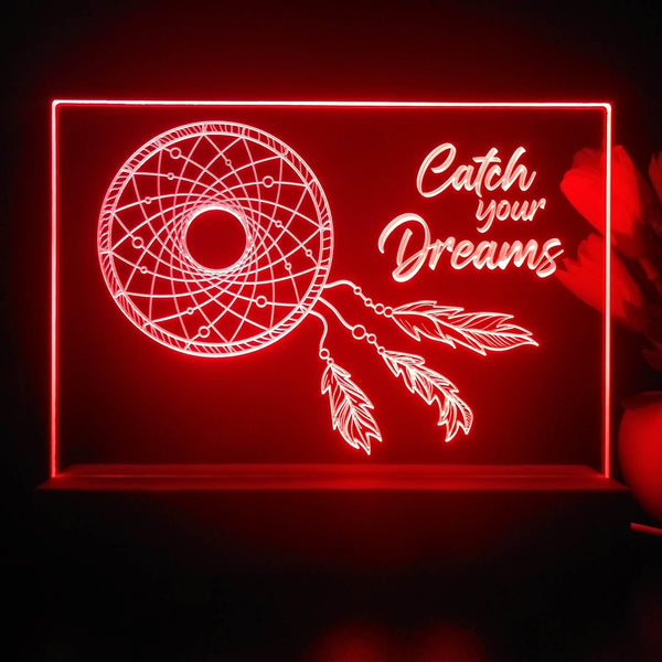 ADVPRO Catch your dreams Tabletop LED neon sign st5-j5073 - Red