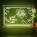 ADVPRO God bless you Tabletop LED neon sign st5-j5074 - Yellow