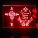 ADVPRO You can believe god Tabletop LED neon sign st5-j5075 - Red