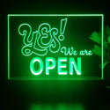 ADVPRO Yes, we are open Tabletop LED neon sign st5-j5079 - Green