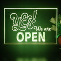 ADVPRO Yes, we are open Tabletop LED neon sign st5-j5079 - Yellow