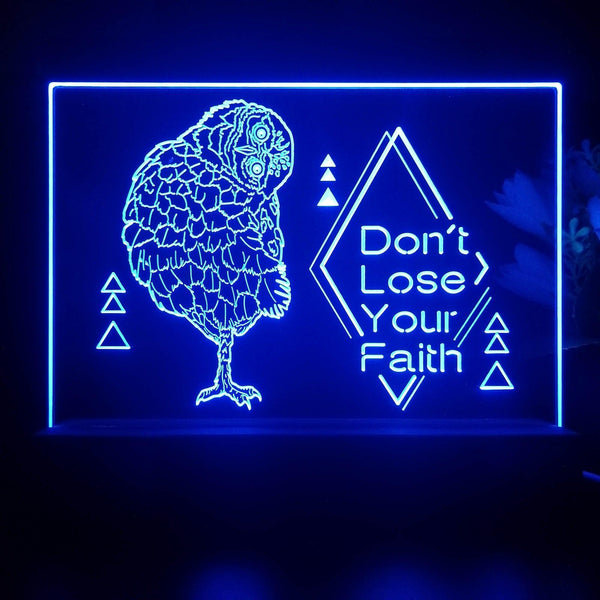 ADVPRO Don't lose your faith Tabletop LED neon sign st5-j5081 - Blue