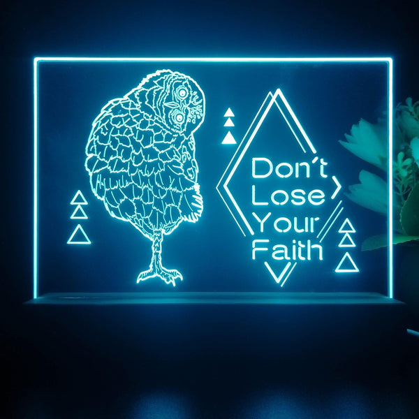 ADVPRO Don't lose your faith Tabletop LED neon sign st5-j5081 - Sky Blue