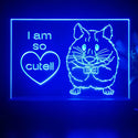 ADVPRO I am so cute !! Tabletop LED neon sign st5-j5082 - Blue