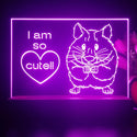 ADVPRO I am so cute !! Tabletop LED neon sign st5-j5082 - Purple