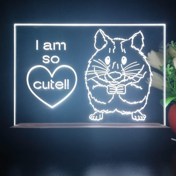 ADVPRO I am so cute !! Tabletop LED neon sign st5-j5082 - White