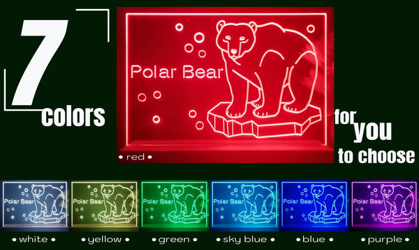 ADVPRO Polar Bear Tabletop LED neon sign st5-j5083
