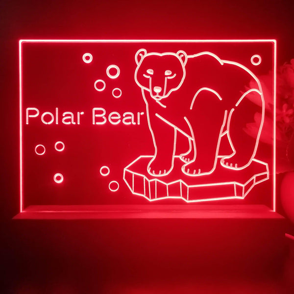 ADVPRO Polar Bear Tabletop LED neon sign st5-j5083 - Red