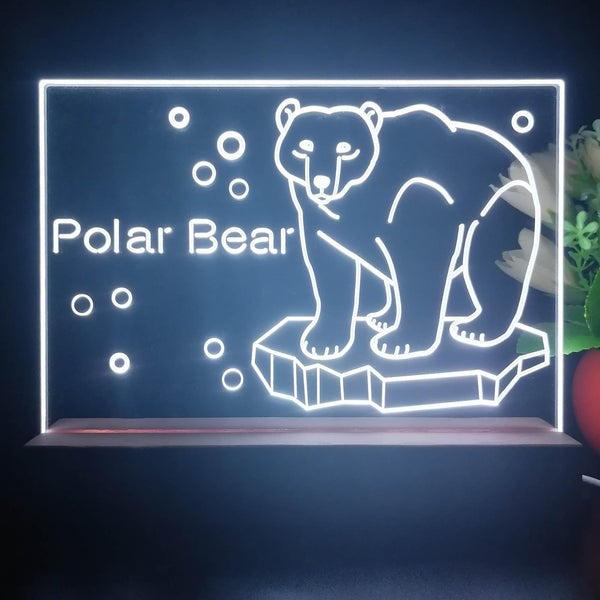 ADVPRO Polar Bear Tabletop LED neon sign st5-j5083 - White