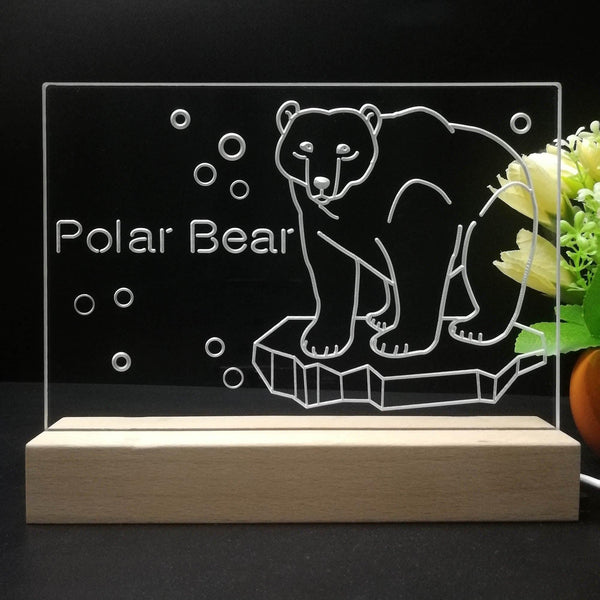 ADVPRO Polar Bear Tabletop LED neon sign st5-j5083 - 7 Color