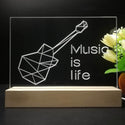 ADVPRO Music is life Tabletop LED neon sign st5-j5085 - 7 Color