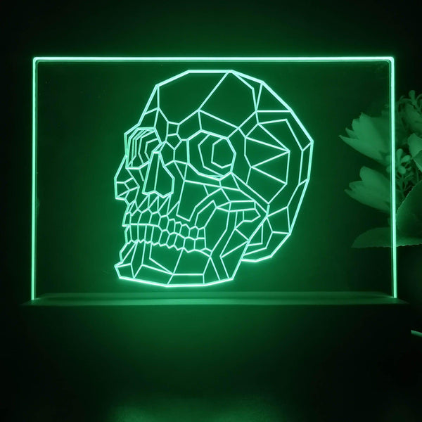 ADVPRO Skull head outline Tabletop LED neon sign st5-j5086 - Green