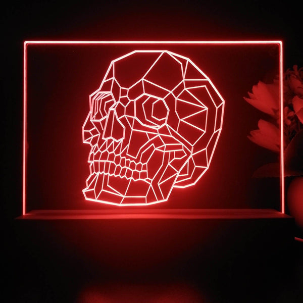 ADVPRO Skull head outline Tabletop LED neon sign st5-j5086 - Red