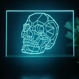ADVPRO Skull head outline Tabletop LED neon sign st5-j5086 - Sky Blue