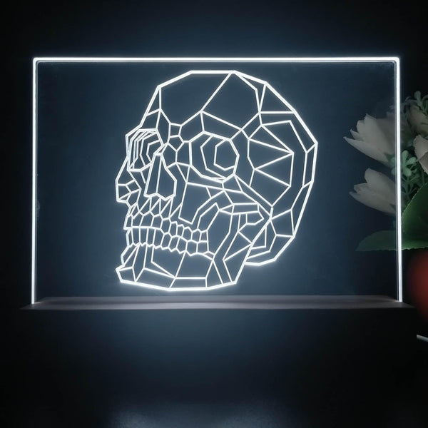ADVPRO Skull head outline Tabletop LED neon sign st5-j5086 - White