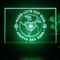 ADVPRO Make love No war Save the planet Tabletop LED neon sign st5-j5087 - Green