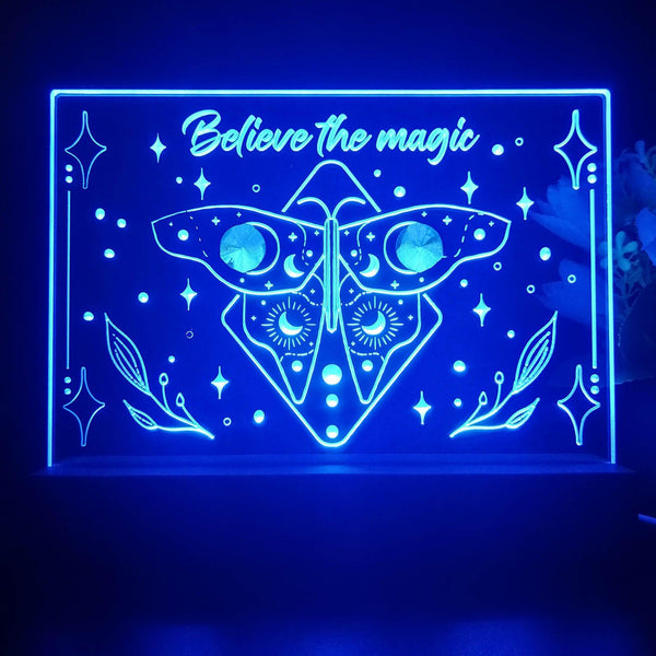 ADVPRO Believe the magic Tabletop LED neon sign st5-j5090 - Blue