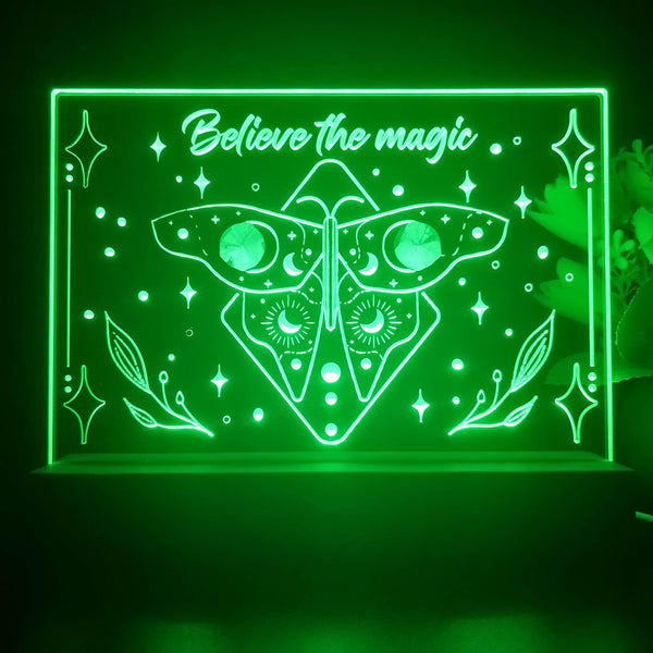 ADVPRO Believe the magic Tabletop LED neon sign st5-j5090 - Green