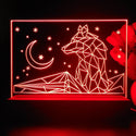 ADVPRO Wolf in graphic format Tabletop LED neon sign st5-j5091 - Red