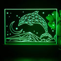 ADVPRO Dolphin in graphic format Tabletop LED neon sign st5-j5092 - Green