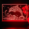 ADVPRO Dolphin in graphic format Tabletop LED neon sign st5-j5092 - Red