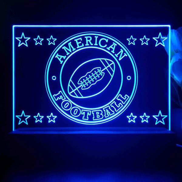 ADVPRO American Football Tabletop LED neon sign st5-j5097 - Blue