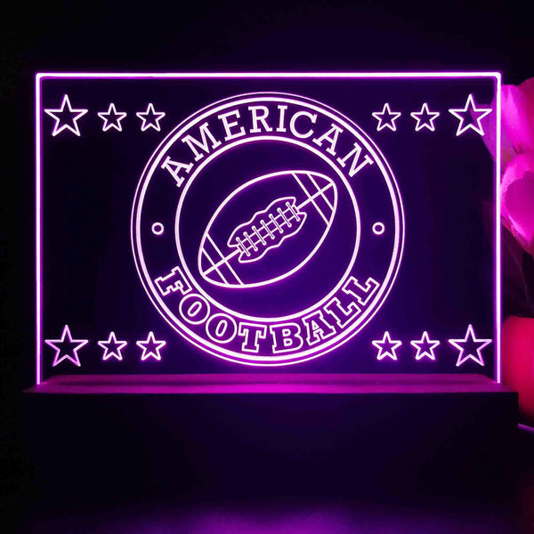 ADVPRO American Football Tabletop LED neon sign st5-j5097 - Purple