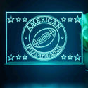 ADVPRO American Football Tabletop LED neon sign st5-j5097 - Sky Blue