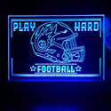 ADVPRO Play Hard Football Tabletop LED neon sign st5-j5098 - Blue