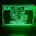 ADVPRO Play Hard Football Tabletop LED neon sign st5-j5098 - Green