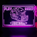 ADVPRO Play Hard Football Tabletop LED neon sign st5-j5098 - Purple
