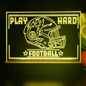 ADVPRO Play Hard Football Tabletop LED neon sign st5-j5098 - Yellow