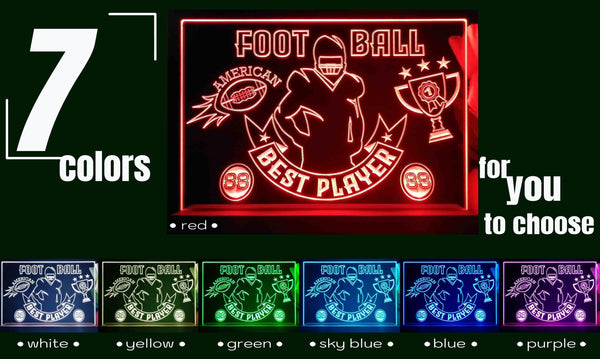 ADVPRO Football – bast player Tabletop LED neon sign st5-j5099
