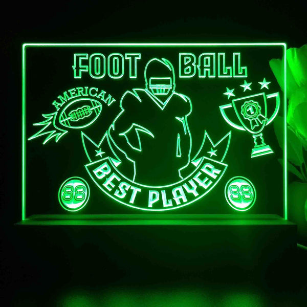 ADVPRO Football – bast player Tabletop LED neon sign st5-j5099 - Green