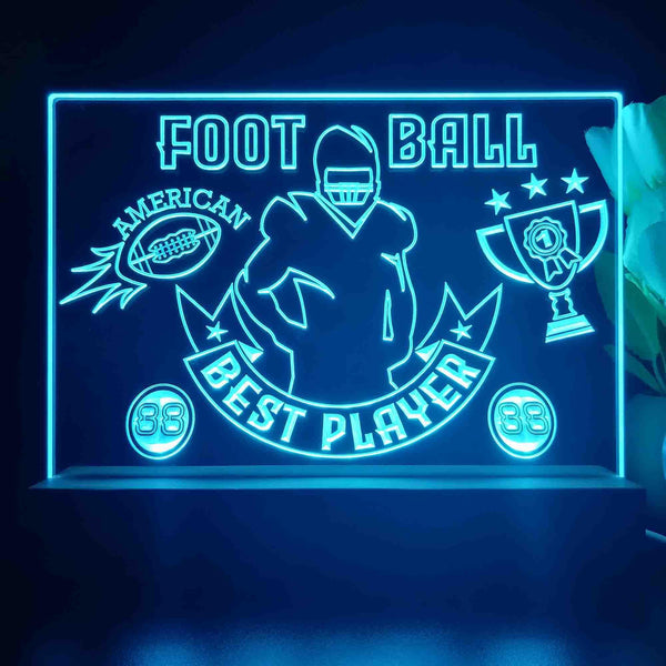 ADVPRO Football – bast player Tabletop LED neon sign st5-j5099 - Sky Blue