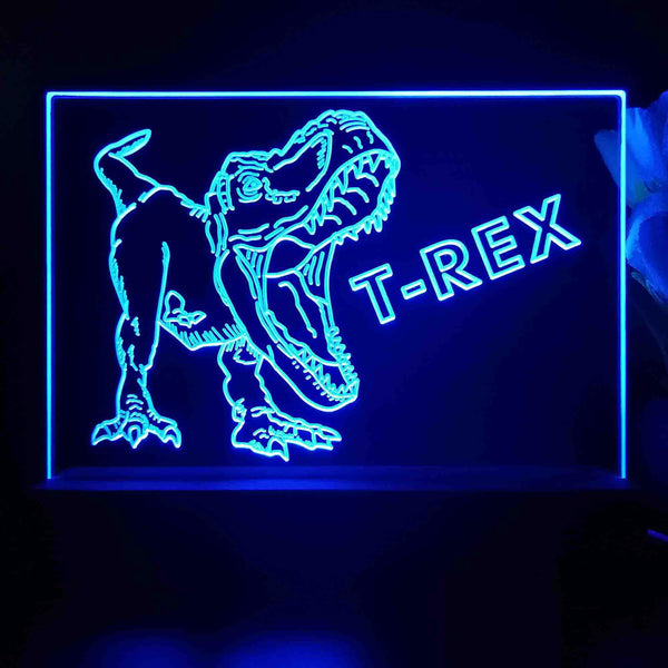 ADVPRO T-Rex Tabletop LED neon sign st5-j5100 - Blue